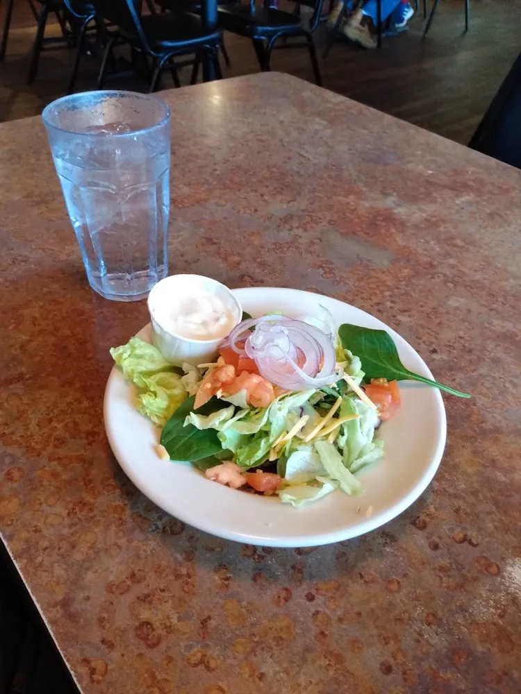 Side Salad with Homemade Bleu Cheese Dressing